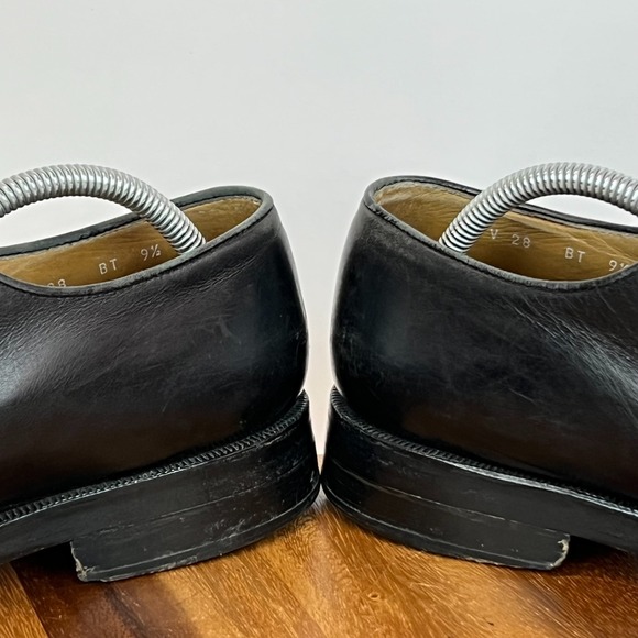 Mens Giorgio Armani Black Leather Plain Toe Oxford Dress Shoes Size‎ 9.5 M GUC main image 6